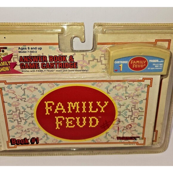 Vtg FAMILY FEUD GAME Cartridge 1 Tiger Toy Game & Answer Books Electronics NOS - Picture 3 of 8
